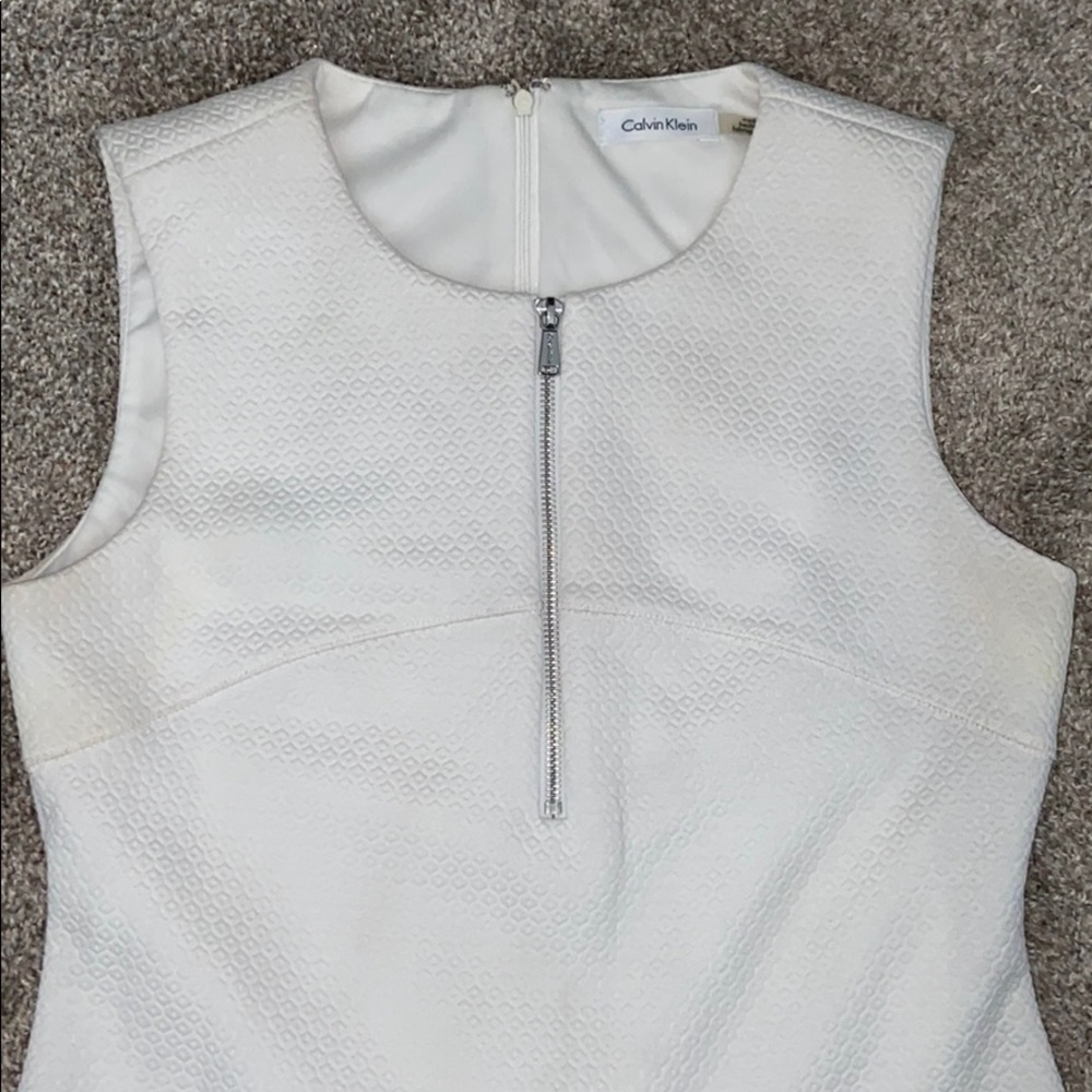 White Calvin Klein dress